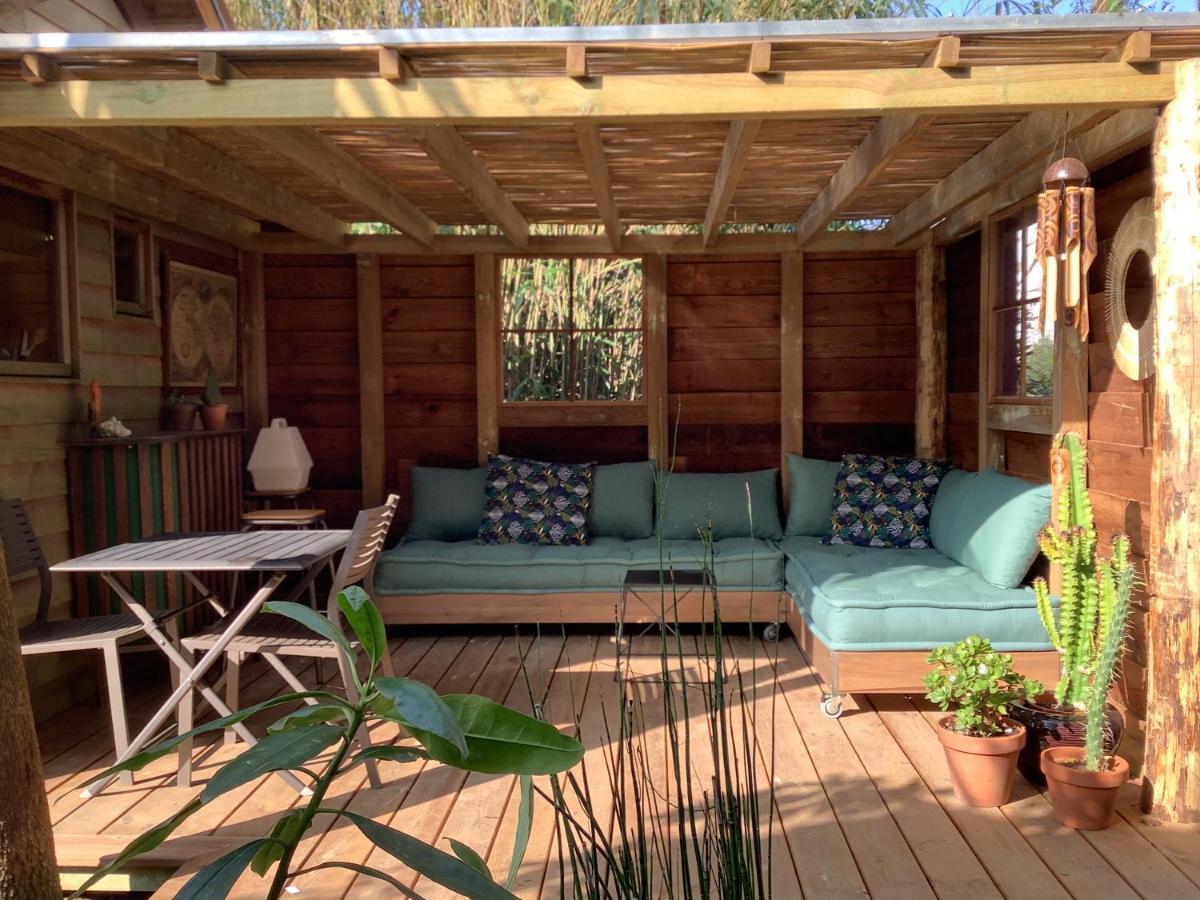 La Cabane D'Arbolateia Piscine & Spa 比达尔 外观 照片