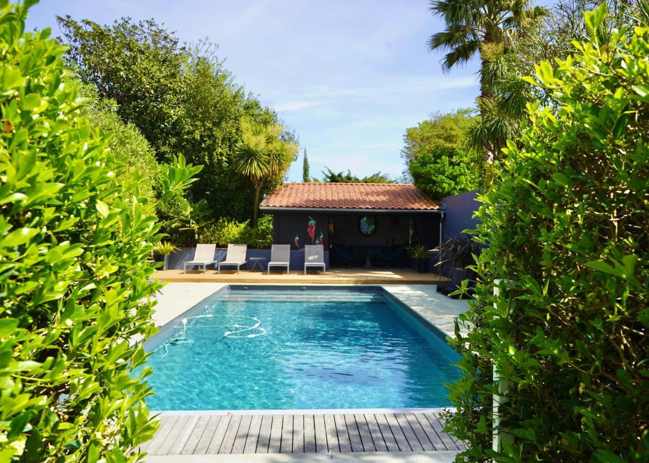 La Cabane D'Arbolateia Piscine & Spa 比达尔 外观 照片